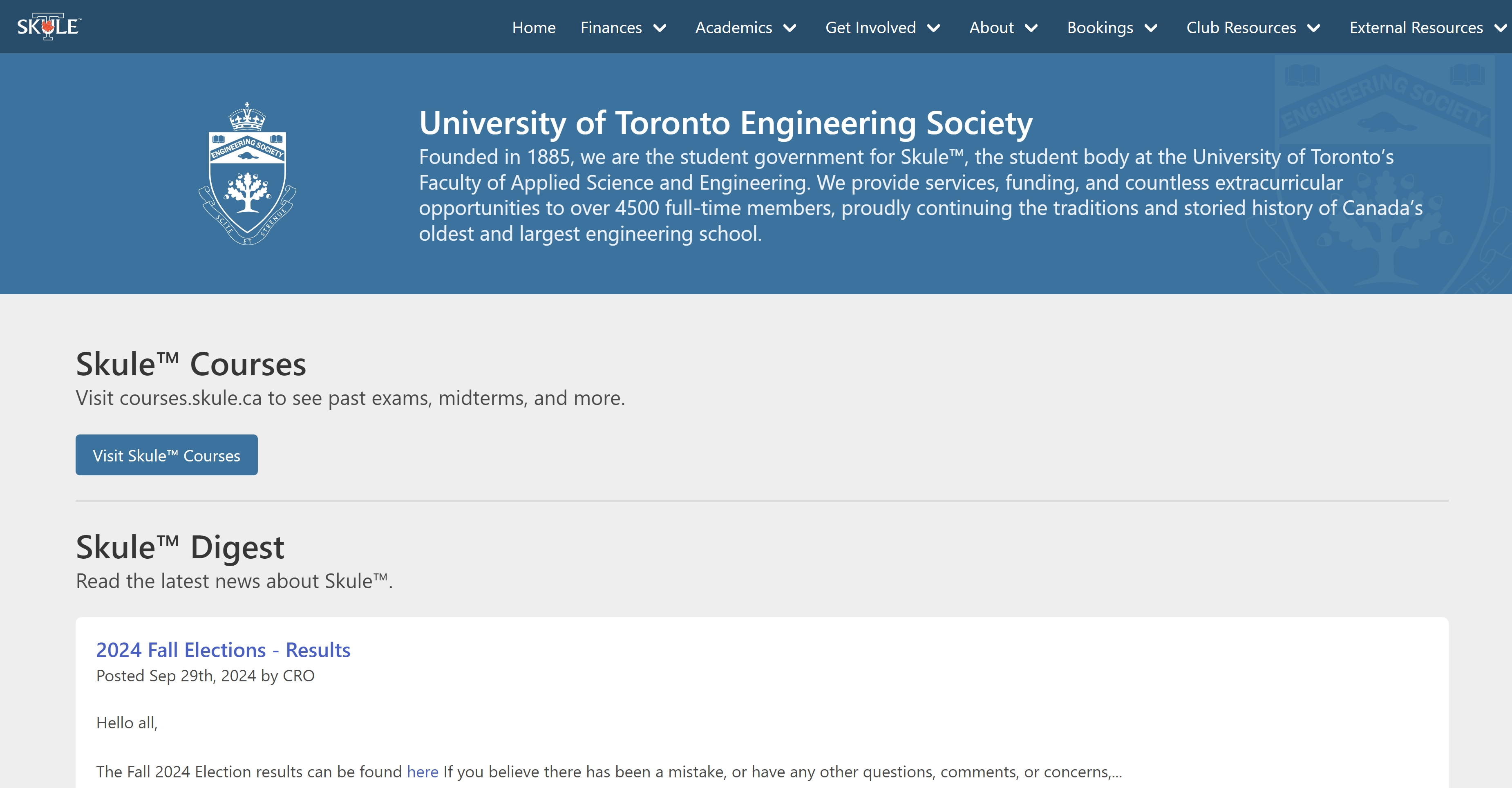 Screenshot of skule.ca