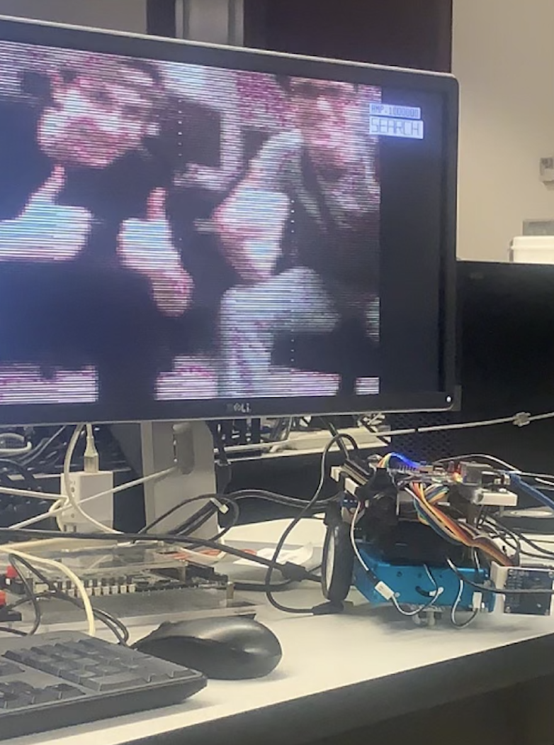 Image of robot and video stream.